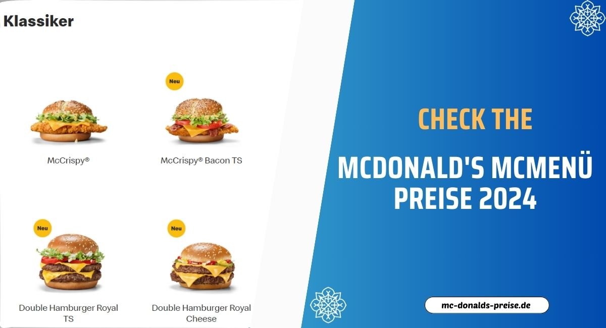 [August] McDonald's McMenü Preise 2024 | Mc Donalds in der nähe