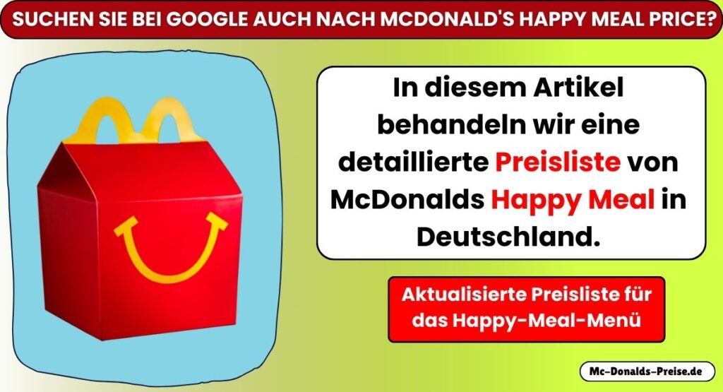 Mc Donalds Happy Meal Preis