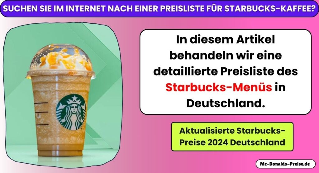 Starbucks Preise Deutschland